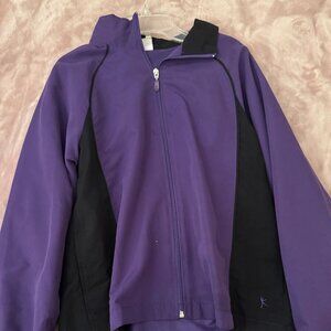Danskin Purple and Black Athletic Windbreaker Jacket